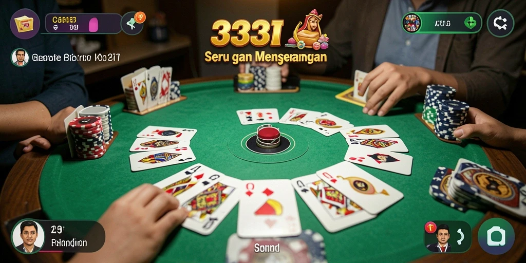 Tampilan gameplay seru Gaple di 333I.