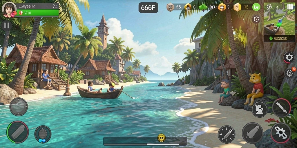Tampilan gameplay 666F yang seru dan mengasyikkan.