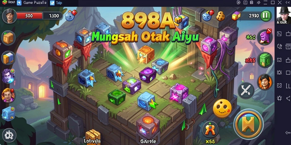 Tampilkan gameplay menyenangkan dari game Puzzle 898A.