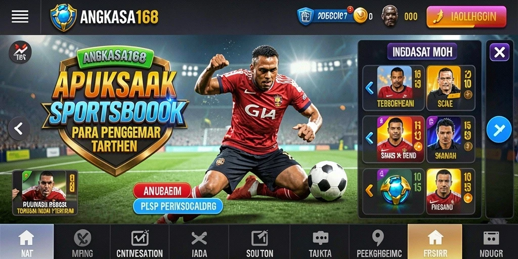 Tampilan gameplay Sportsbook yang dinamis dan interaktif di ANGKASA168.