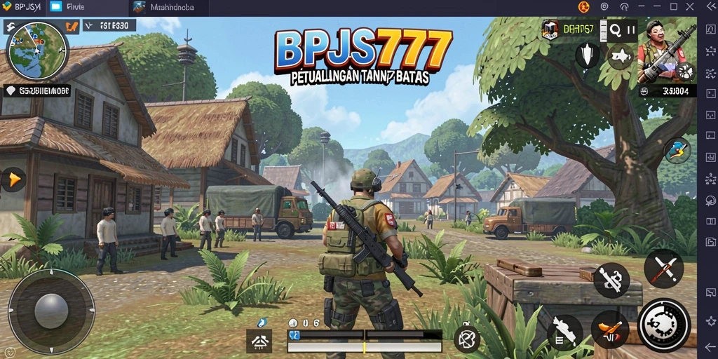 Screenshot gameplay Open World BPJS777 menampilkan petualangan mendalam.