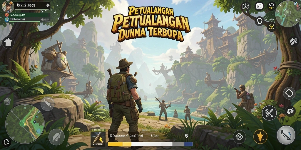 Tangkapan layar D73 menunjukkan eksplorasi menakjubkan di dunia terbuka.
