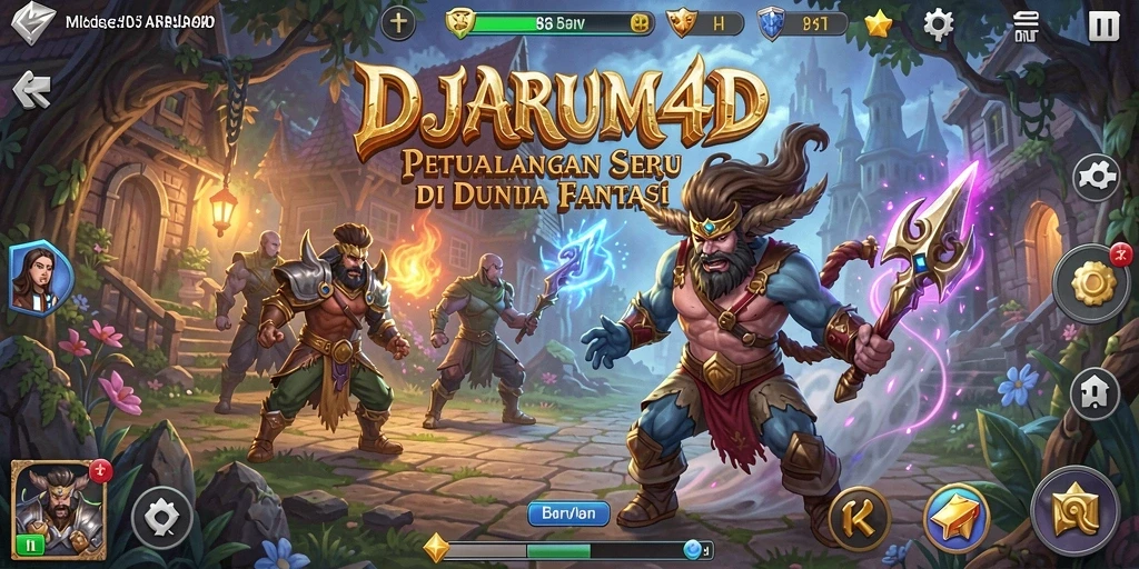Tampilan menawan dari gameplay petualangan dalam DJARUM4D.
