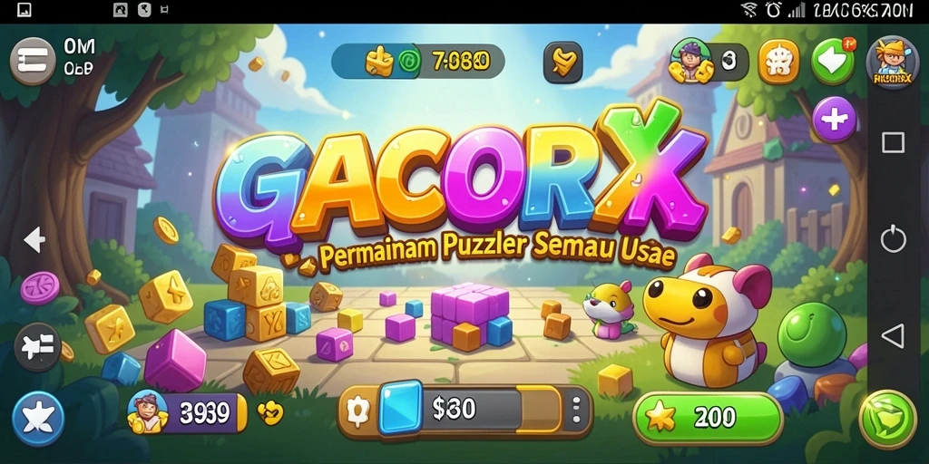 Tampilan gameplay yang seru dan penuh tantangan di GACORX.