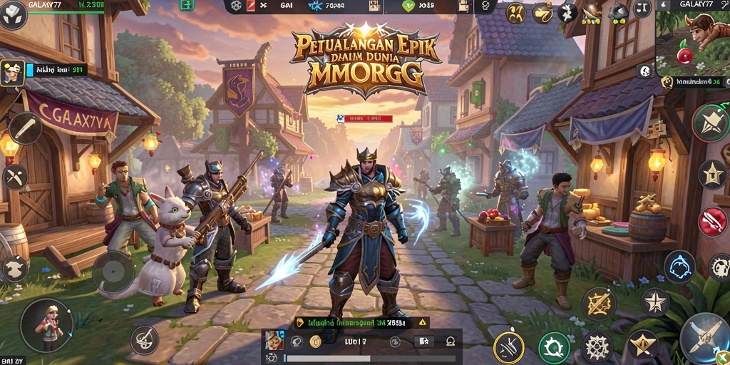 Tampilan gameplay epik dalam GALAXY77 yang menarik dan penuh aksi.