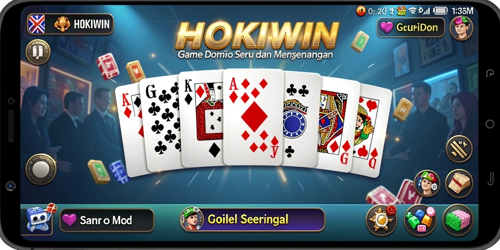 Tampilan gameplay HOKIWIN yang seru di Domino.