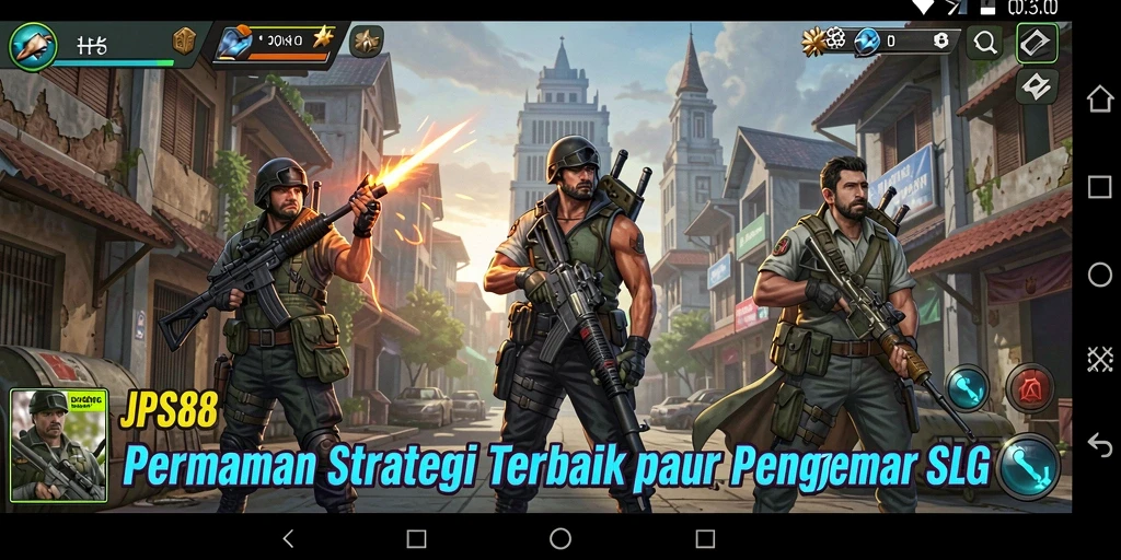 Tampilan gameplay menarik di JPS88 dengan mekanisme SLG yang mendalam.