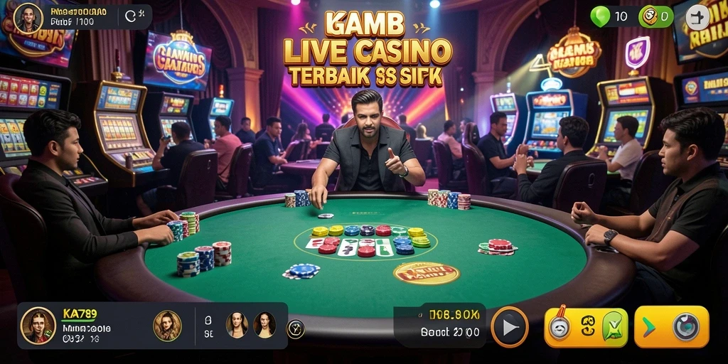 Tampilan gameplay Live Casino yang menarik dan interaktif di KA789.