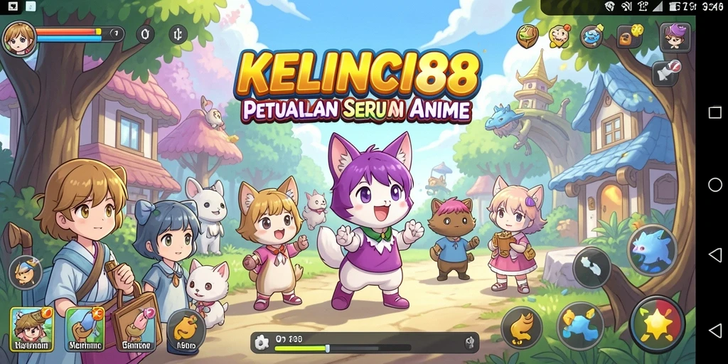 Tampilan gameplay KELINCI88 yang penuh warna dan seru.