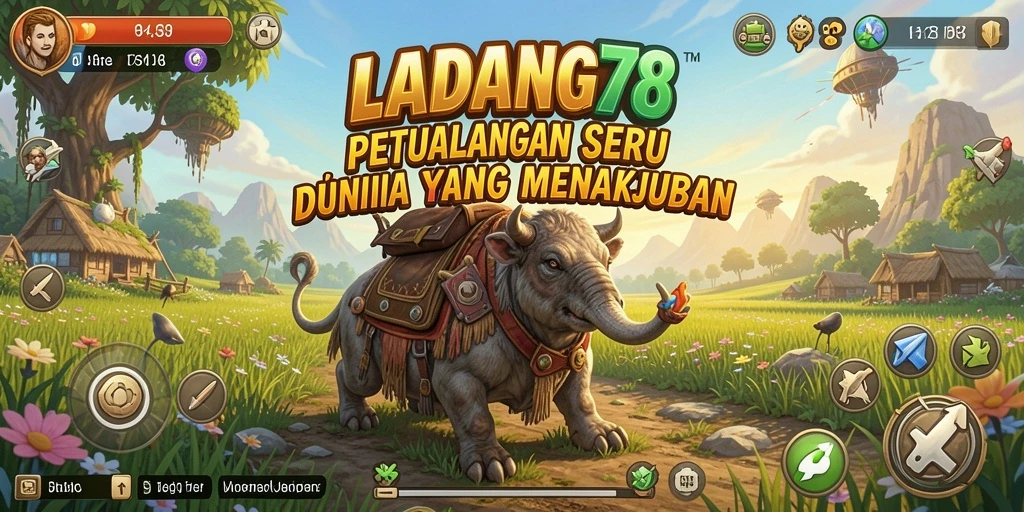 Screenshot gameplay <strong>LADANG78</strong> menampilkan petualangan menakjubkan di dunia yang penuh tantangan.