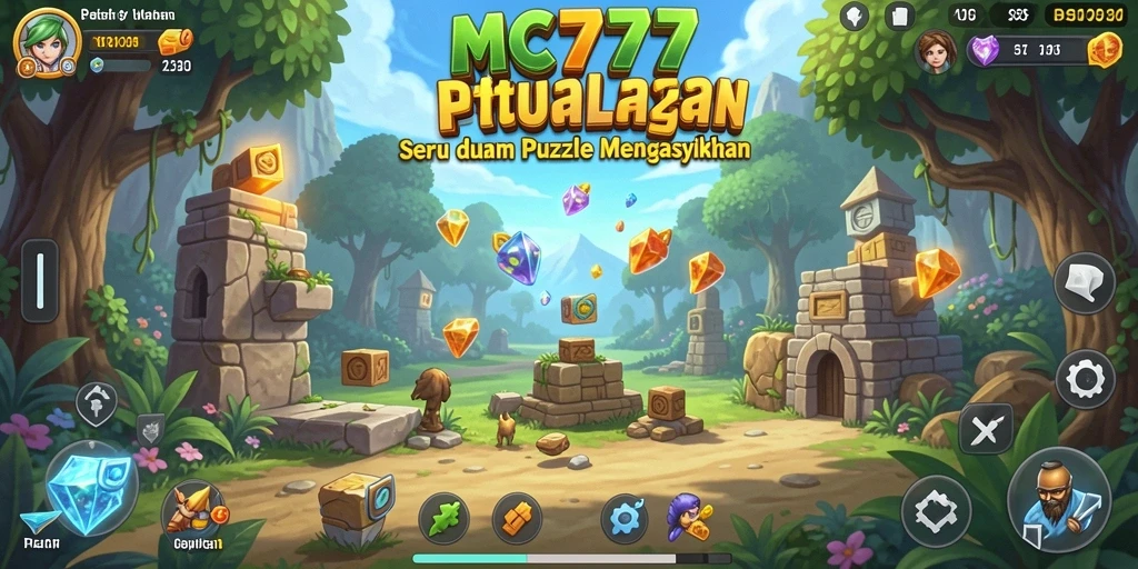 Screenshot dari gameplay Puzzle yang menegangkan di MC777.