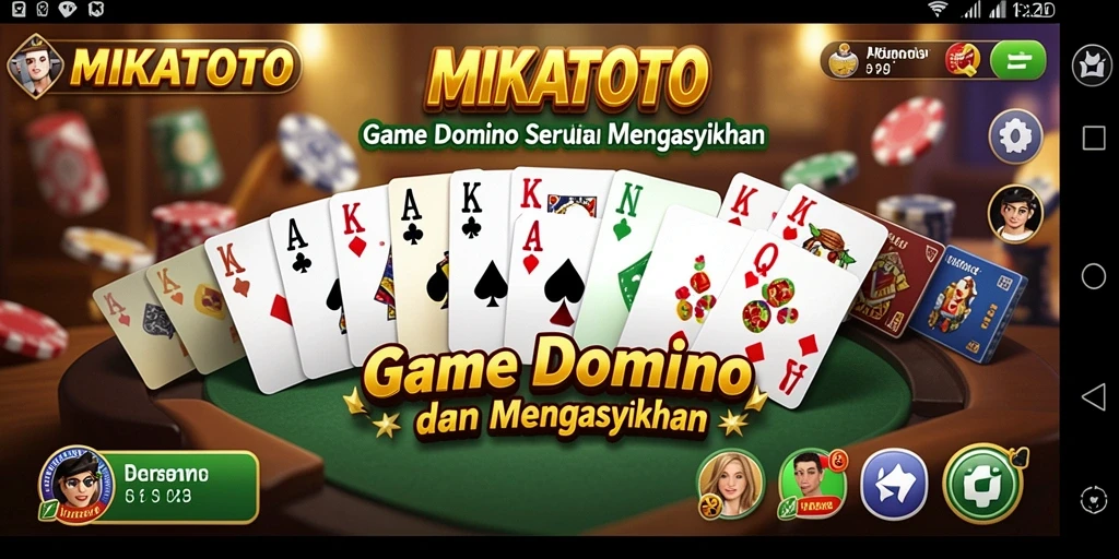 Screenshot gameplay MIKATOTO menunjukkan aksi seru permainan Domino.