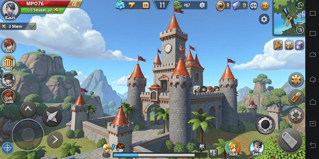 Tampilan gameplay menara pertahanan yang seru dan strategis.