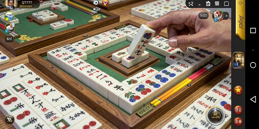 Gameplay menarik dari QT777 yang menampilkan strategi Mahjong.