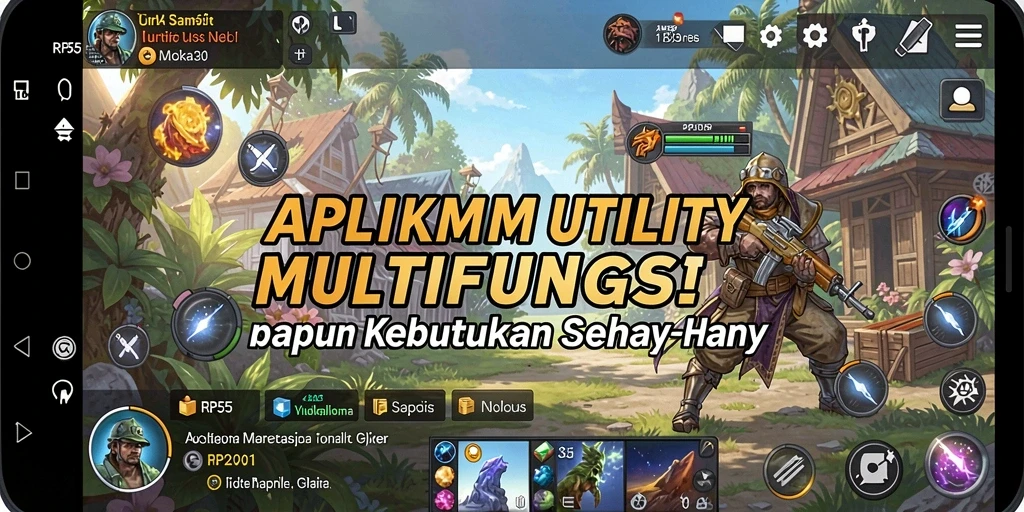 Tampilan antarmuka RP55 untuk manajemen tugas yang intuitif dan sederhana.