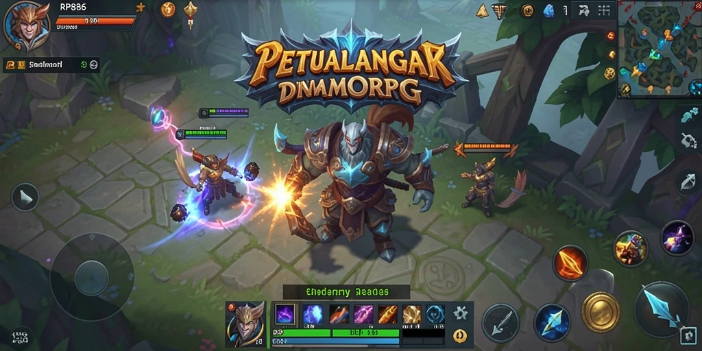 Tangkapan layar gameplay RP886 menunjukkan aksi pertarungan yang mendebarkan dan grafis yang memukau.
