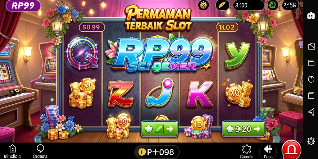 Screenshot gameplay menunjukkan keseruan bermain Slot di RP99.