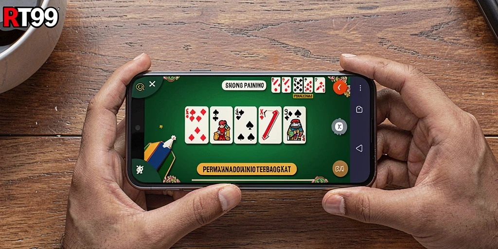 Tampilan gameplay Domino yang seru dan menantang di RT99.