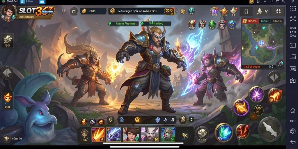 Tampilan menakjubkan dalam gameplay MMORPG SLOT367 yang penuh petualangan.