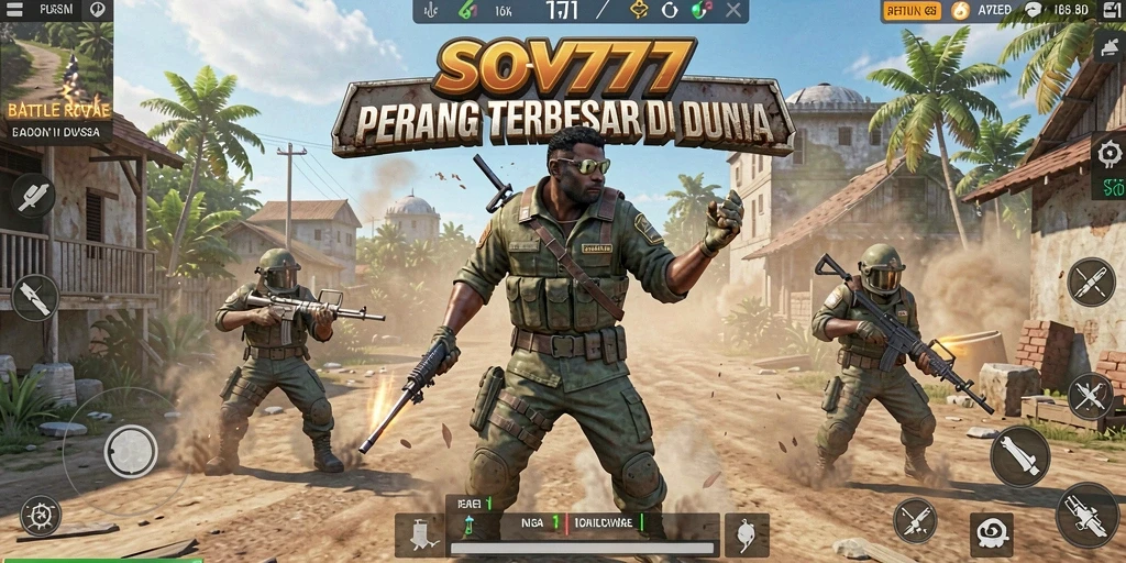 Gameplay SOV777 yang mendebarkan dalam pertarungan Battle Royale.
