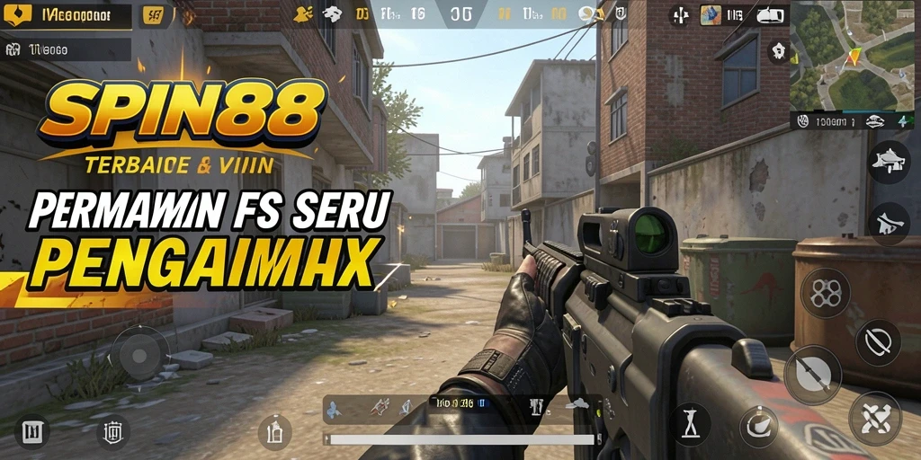 Screenshot gameplay SPIN88 menampilkan aksi tembak-menembak yang seru.