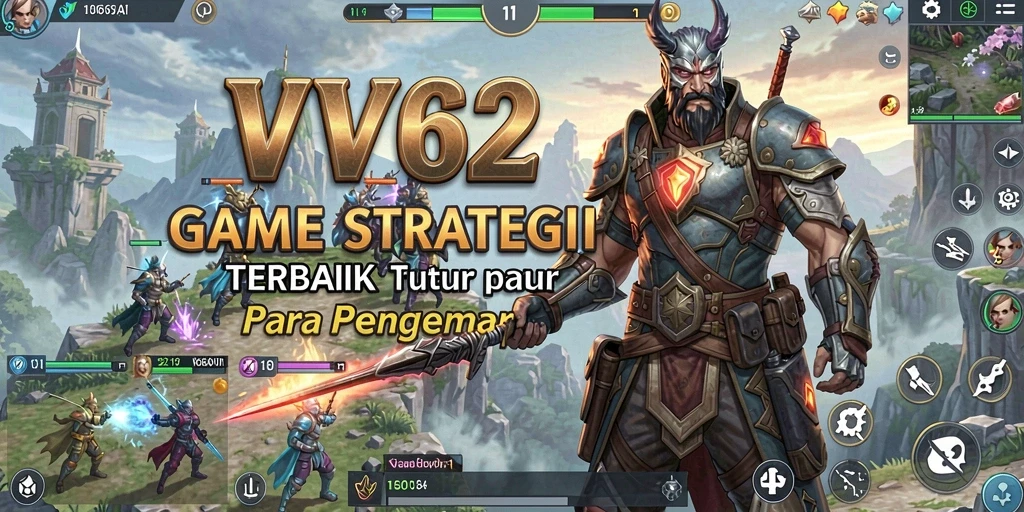 Screenshot gameplay VV62 menampilkan intensitas pertempuran strategi.